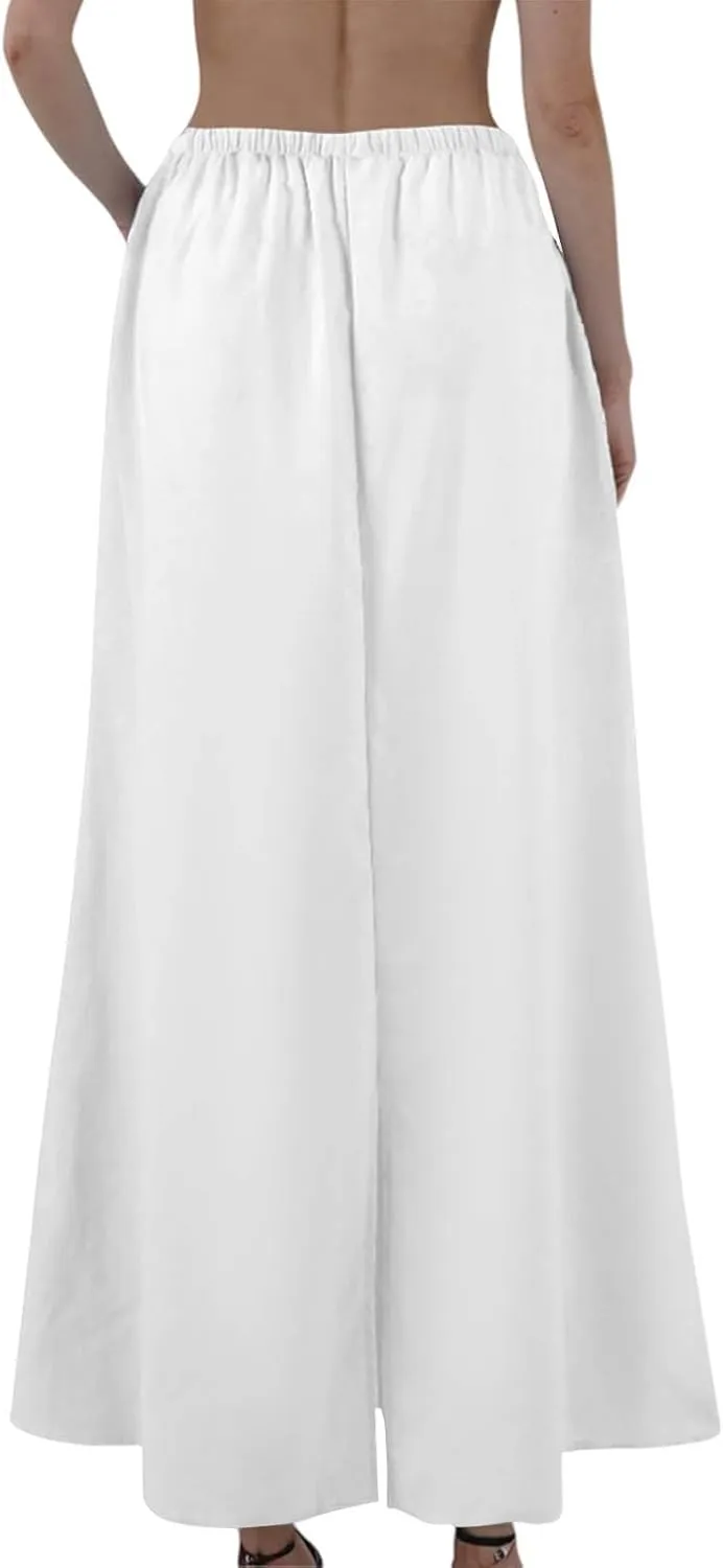 Partys Flowy Long Skirts Ladies Summer Loose Fitting Teen Girls Floral