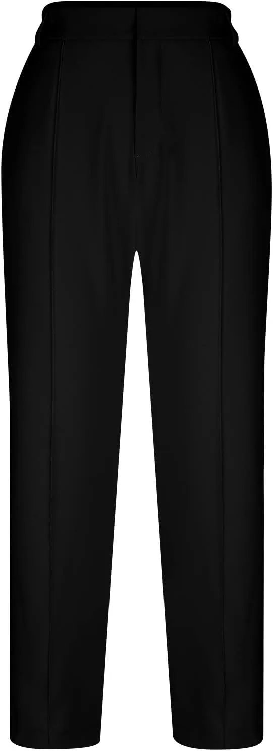 Qeaghou Womens Trousers Dress Pants 2024 High Waisted Wide Leg Pants Palazzo Work Tailored Pants Business Casual Slacks Pants