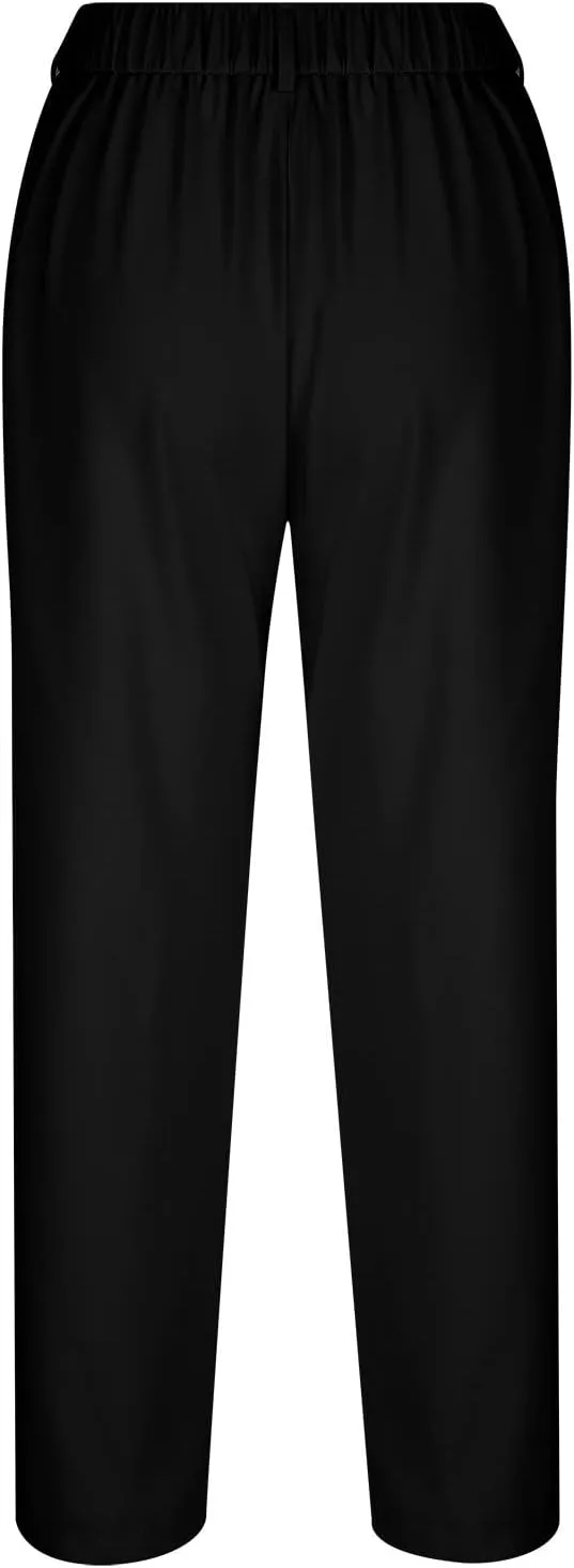 Qeaghou Womens Trousers Dress Pants 2024 High Waisted Wide Leg Pants Palazzo Work Tailored Pants Business Casual Slacks Pants