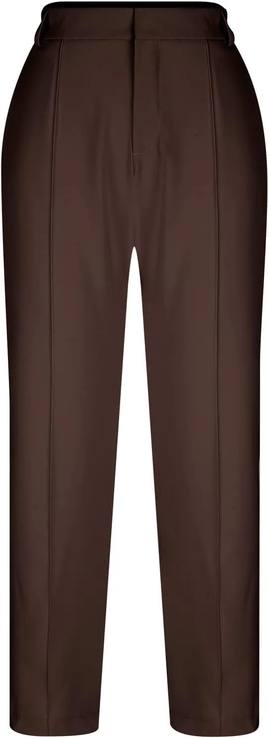 Qeaghou Womens Trousers Dress Pants 2024 High Waisted Wide Leg Pants Palazzo Work Tailored Pants Business Casual Slacks Pants