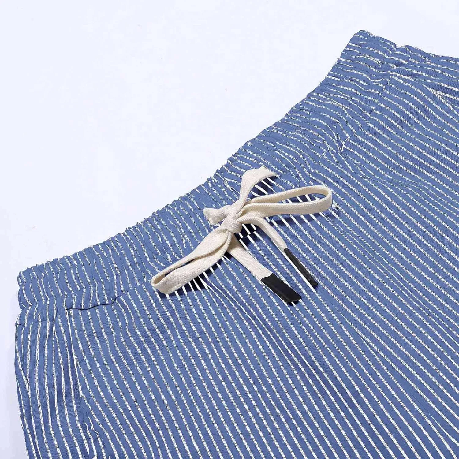Striped Linen Pants Women Linen Capri Pants Lightweight Spring Summer Pants for Women 2025 Ladies Pinstripe Pants