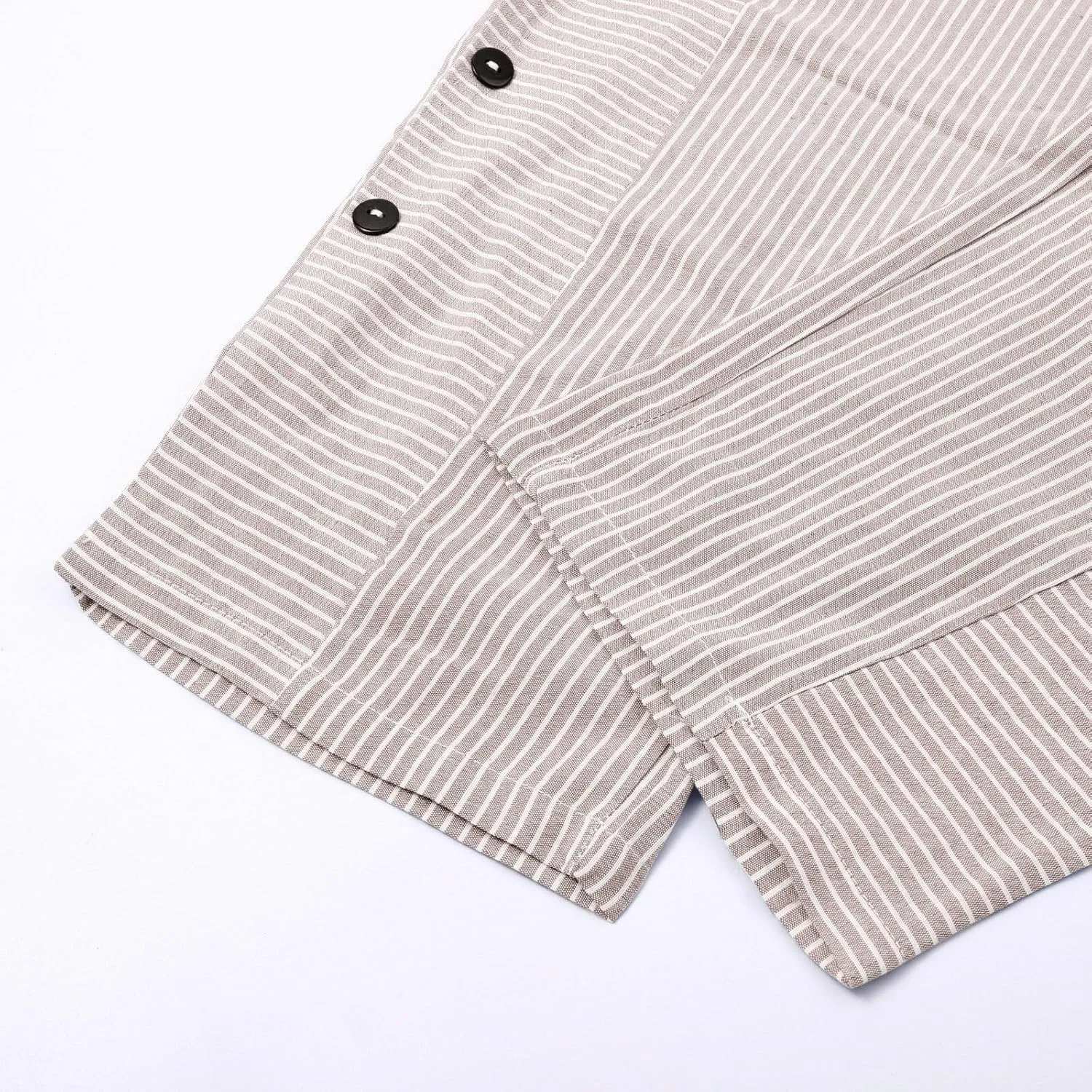 Striped Linen Pants Women Wide Leg Trousers with Pockets Casual Lightweight Pinstripe Pants Trendy Clothes 2025