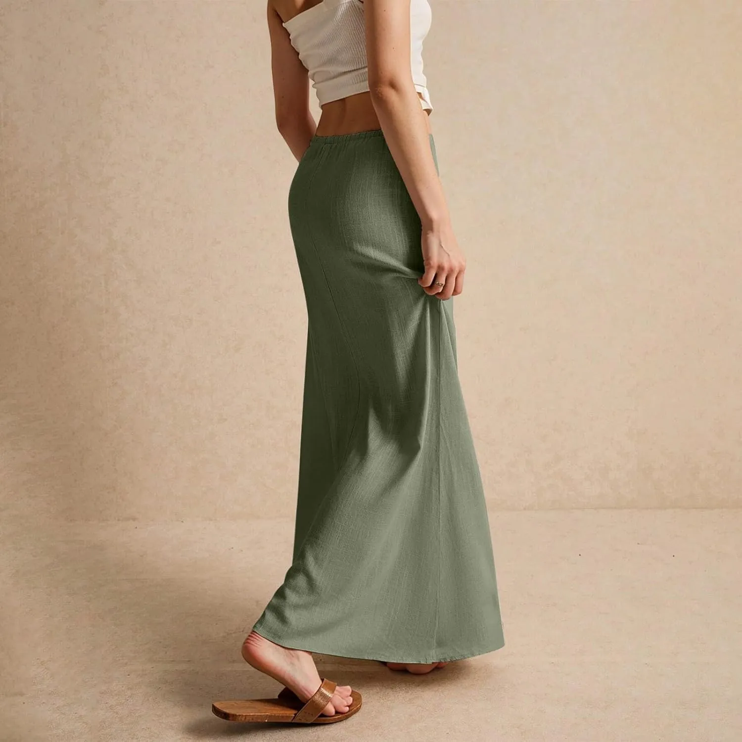 Summer Skirts for Women Elastic Waist Peasant Cute Going Out Flutter Festival Trendy Country Swing Skirts for Women Trendy