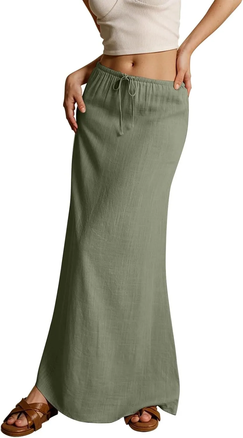 Summer Skirts for Women Elastic Waist Peasant Cute Going Out Flutter Festival Trendy Country Swing Skirts for Women Trendy