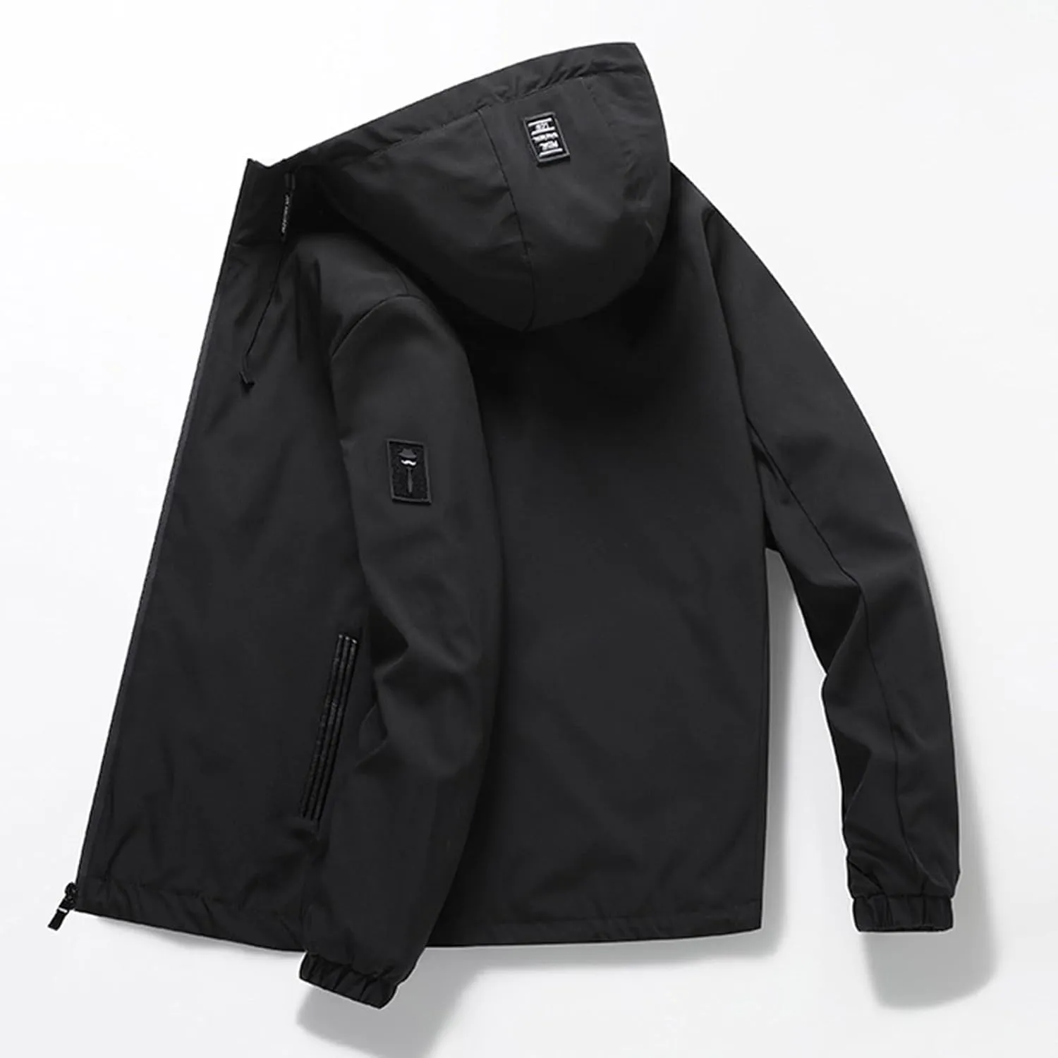 Sweatshirt Jacket Blouse Men's Skiing Jacket Casual Hooded Jackets Soild Color Outwear Outdoor Coats With Pockets