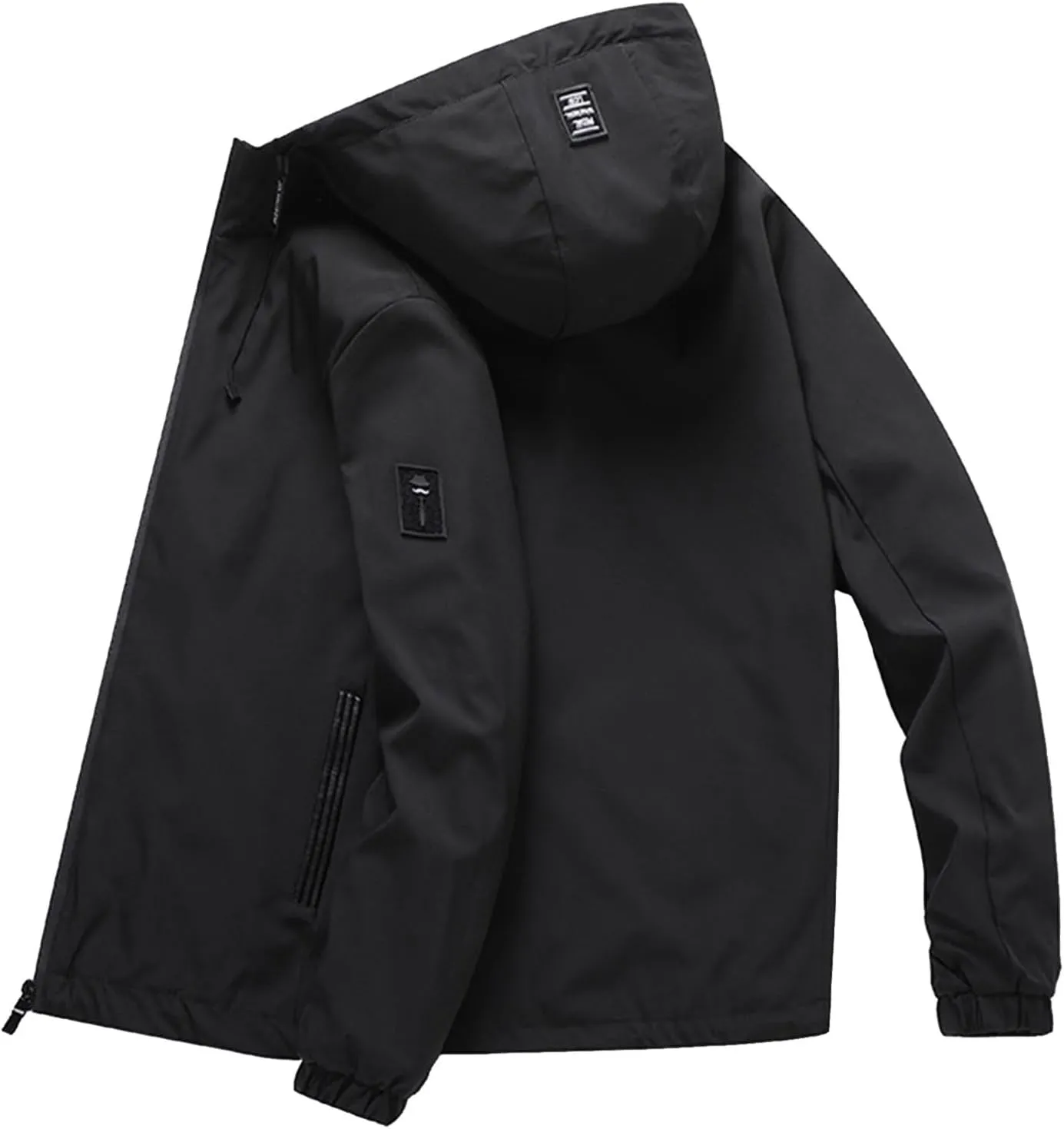 Sweatshirt Jacket Blouse Men's Skiing Jacket Casual Hooded Jackets Soild Color Outwear Outdoor Coats With Pockets