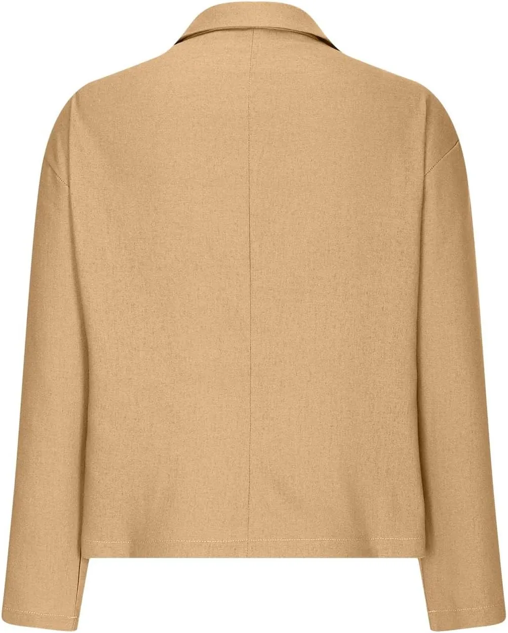 TANGNADE Linen Blazer Women Lightweight Casual Long Sleeve Spring Summer Jackets One Button Lapel Suit Blazer
