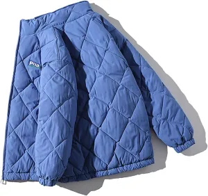 tuduoms Oversized Puffer Jacket Men's Warm Baggy Down Coat Winter Parka Thicken Padded Bubble Overcoat Snow Bomber Jackets