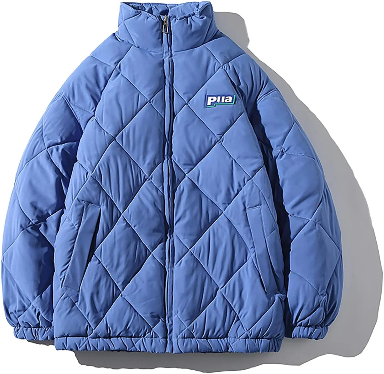 tuduoms Oversized Puffer Jacket Men's Warm Baggy Down Coat Winter Parka Thicken Padded Bubble Overcoat Snow Bomber Jackets