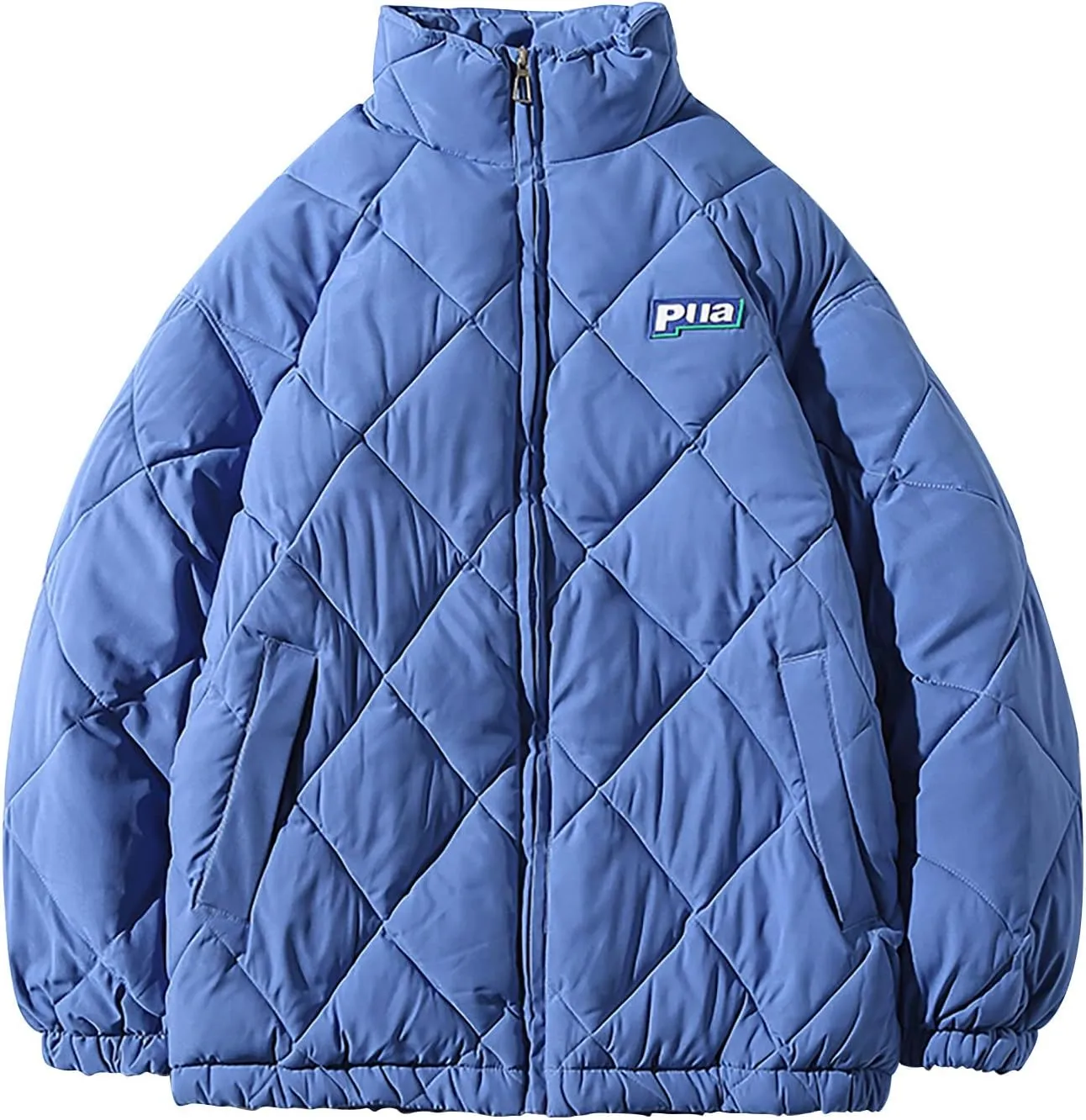 tuduoms Oversized Puffer Jacket Men's Warm Baggy Down Coat Winter Parka Thicken Padded Bubble Overcoat Snow Bomber Jackets