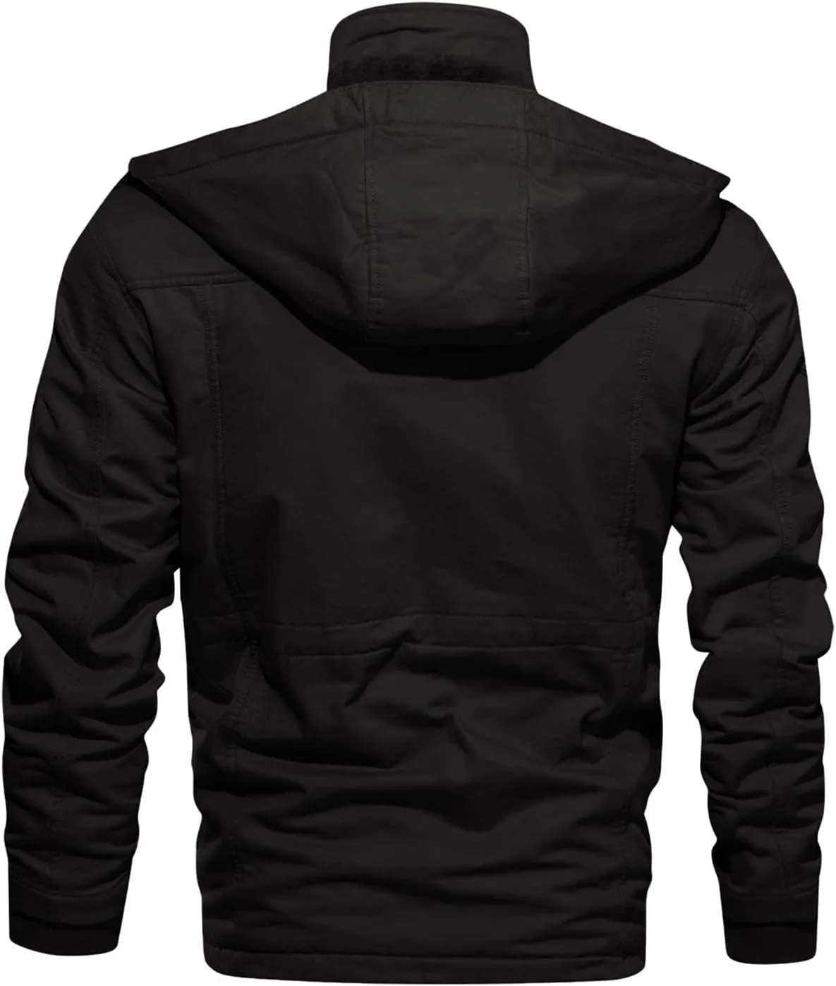 Winter Coats for Men Mens Winter Coats Men's Jacket Casual Fleeced Windproof Bomber Jacket Full Zip Windbreaker Jacket