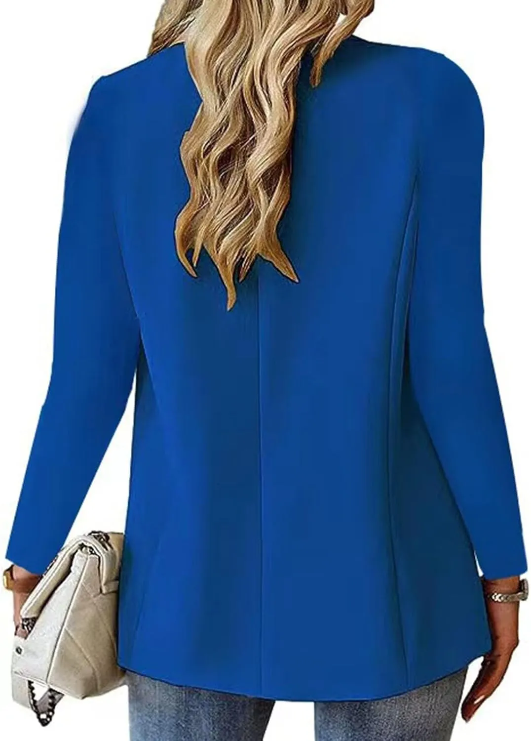 Women Business Blazer Loose Lightweigth Open Front Summer Jackets Long Sleeve Workfice Jacket Blazer Outfits