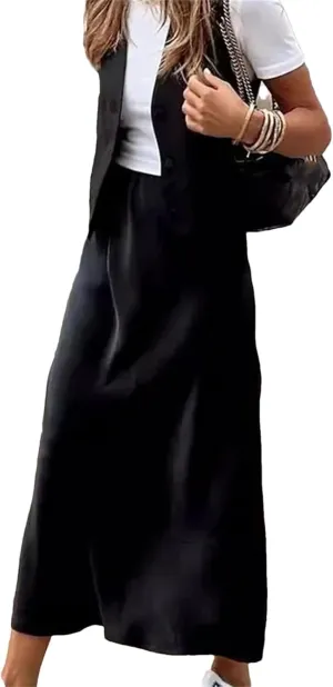 Women High Waist Satin Skirts Spring Solid Draped Hip Skirts Summer Casaul Slim Long Party Skirts