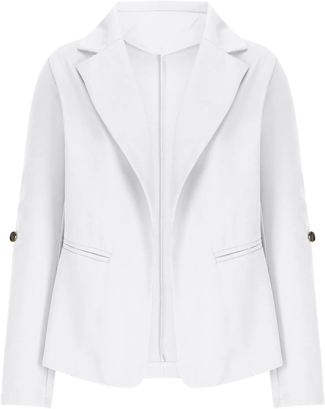 Womens Blazers for Work Casual 3/4 Sleeve Open Front Long Sleeve Suit Jacket Trendy Work Office Suit Blazer