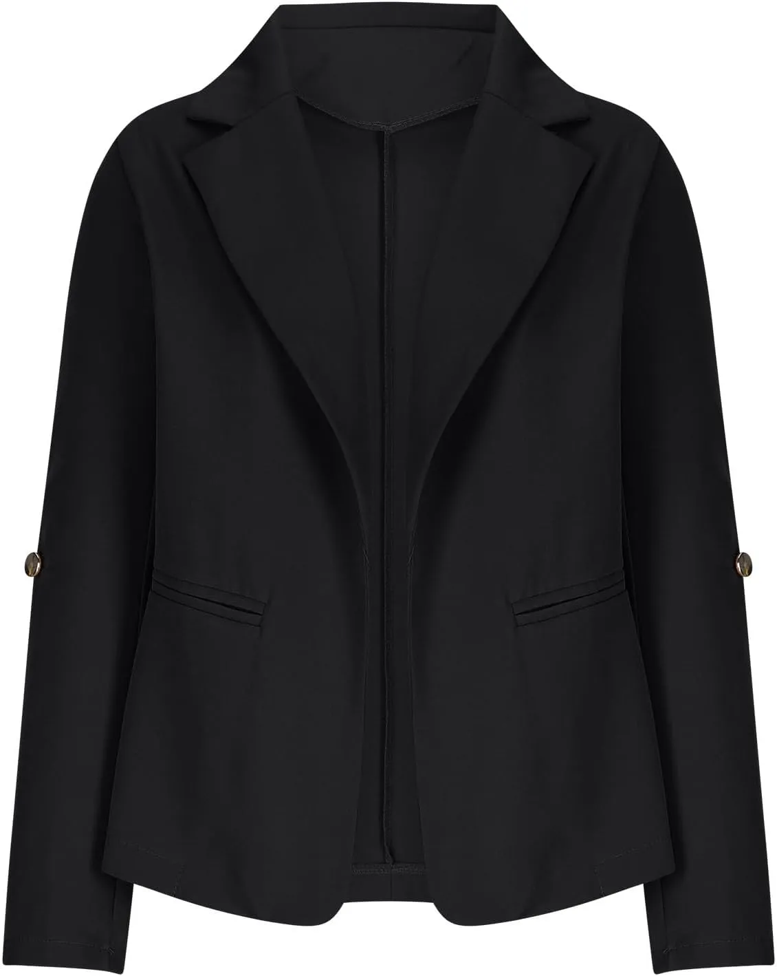 Womens Blazers for Work Casual 3/4 Sleeve Open Front Long Sleeve Suit Jacket Trendy Work Office Suit Blazer