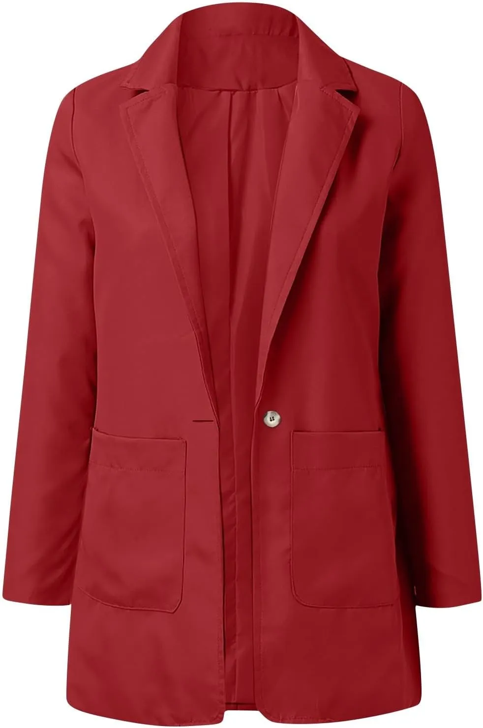 Womens Blazers for Work Casual Oversized Open Front Cardigan Jackets Button Business Office Blazer Coats with Pockets