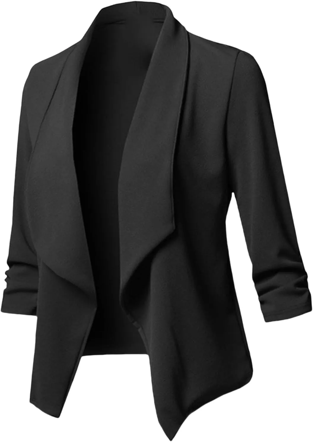 Womens Business Casual Blazer Shawl Collar Suit Jackets Open Front Long Sleeve Blazers Slim Fit Outwear Summer Coat