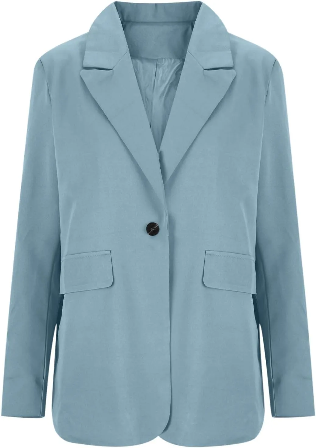 Womens Business Casual Blazer Spring Cardigan Lapel Button Down Solid Suit Jacket with Lined Office Work Clothes 2025