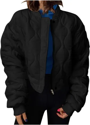 Women's Down Jackets Thicken Lightweight Parkas Solid Winter Coats Womens Fashion Versatile Outerwear with Pockets