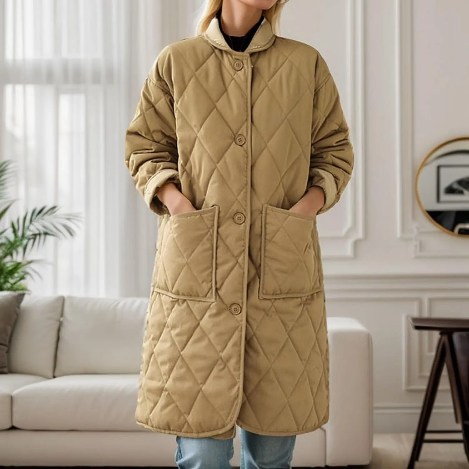 Women's Long Maxi Puffer Jacket Long Sleeve Down Coats Long Coat Jacket Winter Jacket Plus Size