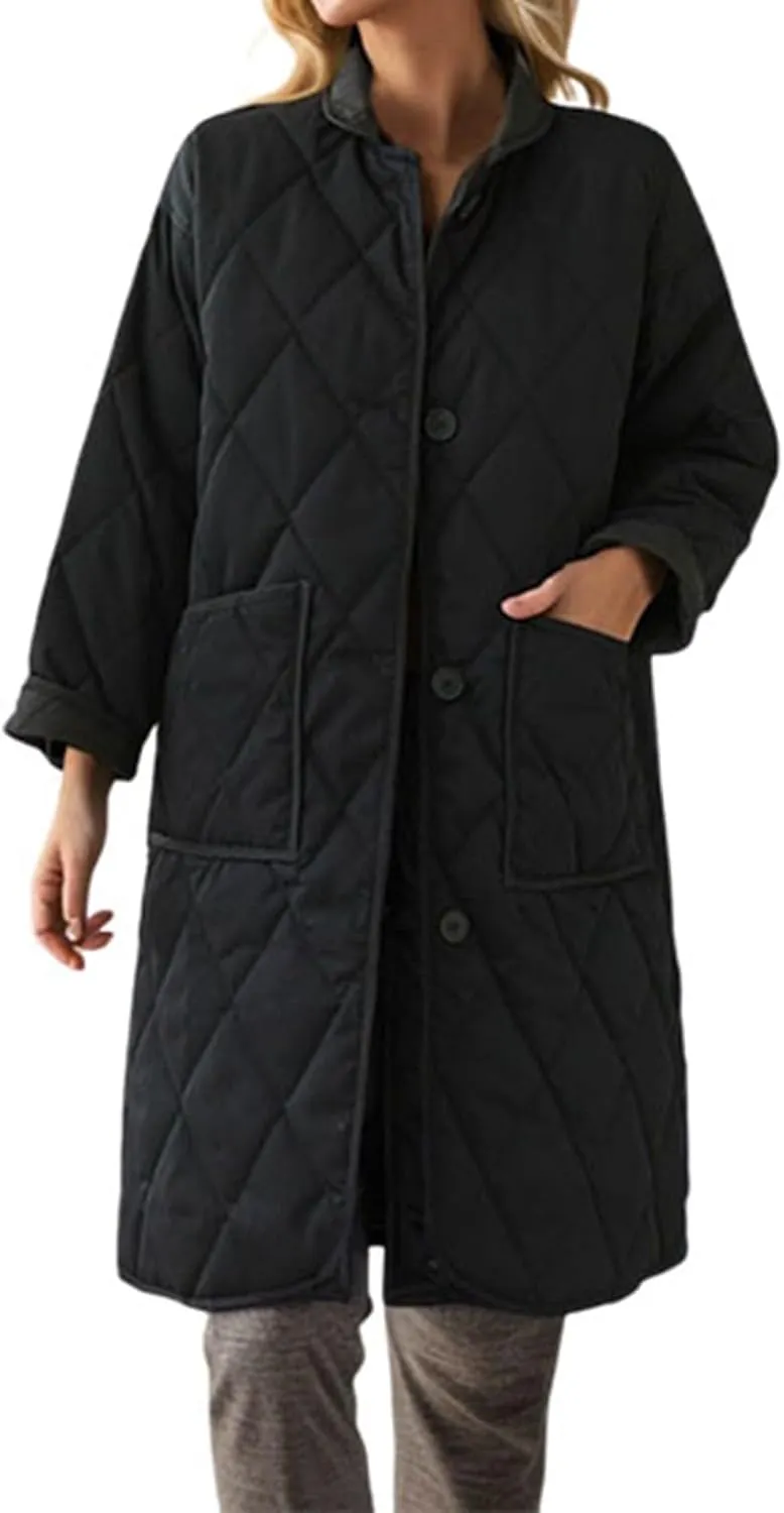 Women's Long Maxi Puffer Jacket Long Sleeve Down Coats Long Coat Jacket Winter Jacket Plus Size