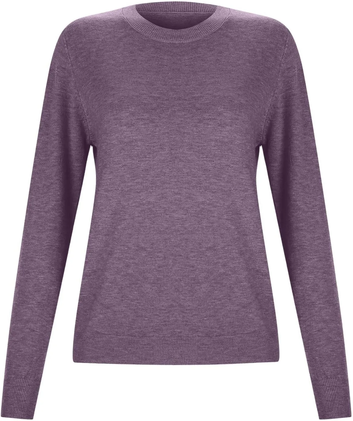 Women's Merino Wool Sweater Crewneck Long Sleeve Pullover Tops Knit Loose Thin Fall Winter Sweater Blouse 2025