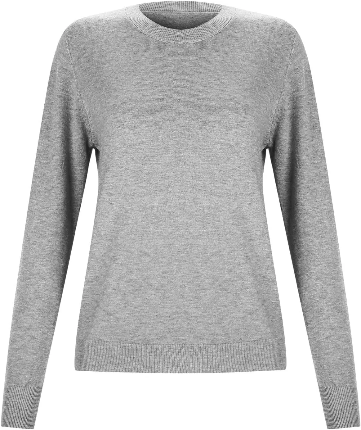 Women's Merino Wool Sweater Crewneck Long Sleeve Pullover Tops Knit Loose Thin Fall Winter Sweater Blouse 2025