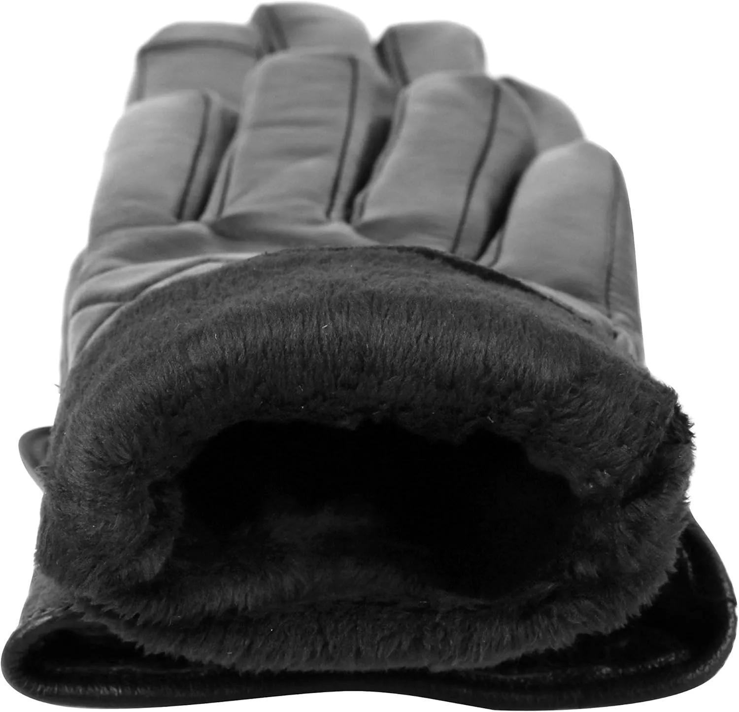 Women's Quilted Leather Touch Screen Gloves