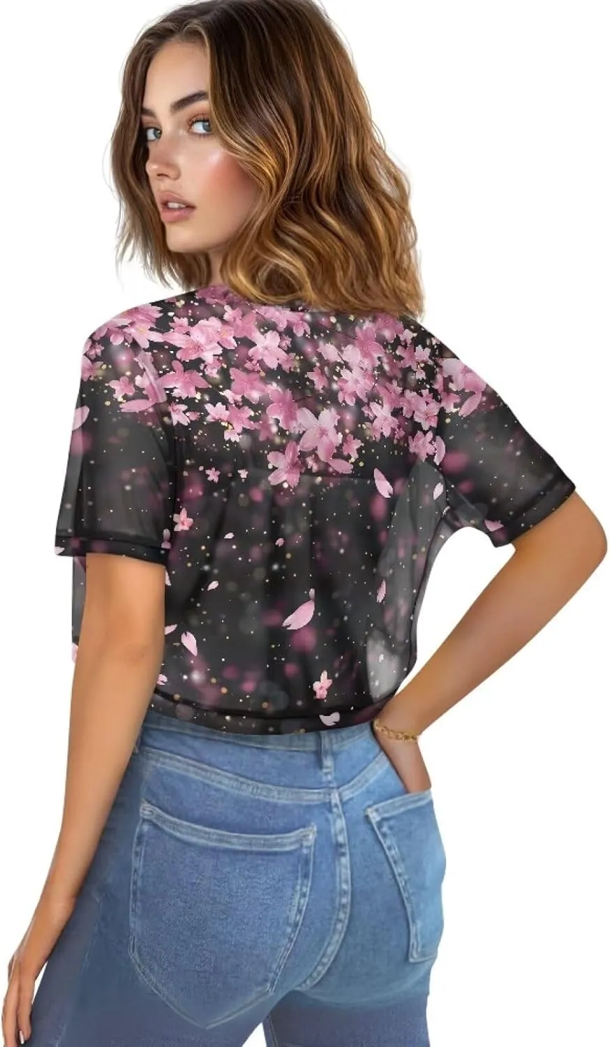 Womens Short Sleeve Bolero Shrug Open Front Knit Cropped Cardigan Shoulder Cover for Dress Cute Casual Knit Cover Up