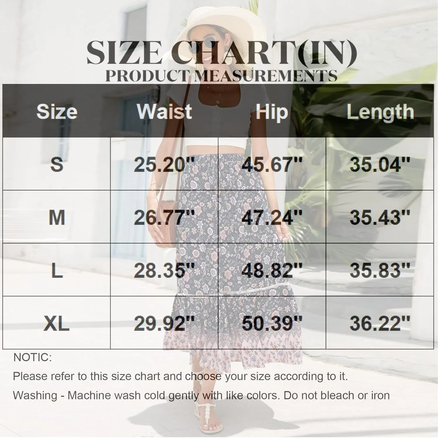 Women's Skirts,Wrap Tiered Hawaiian Flowy Maxi Skirts for Women 2025 Trendy Long Boho Skirt Spring Summer