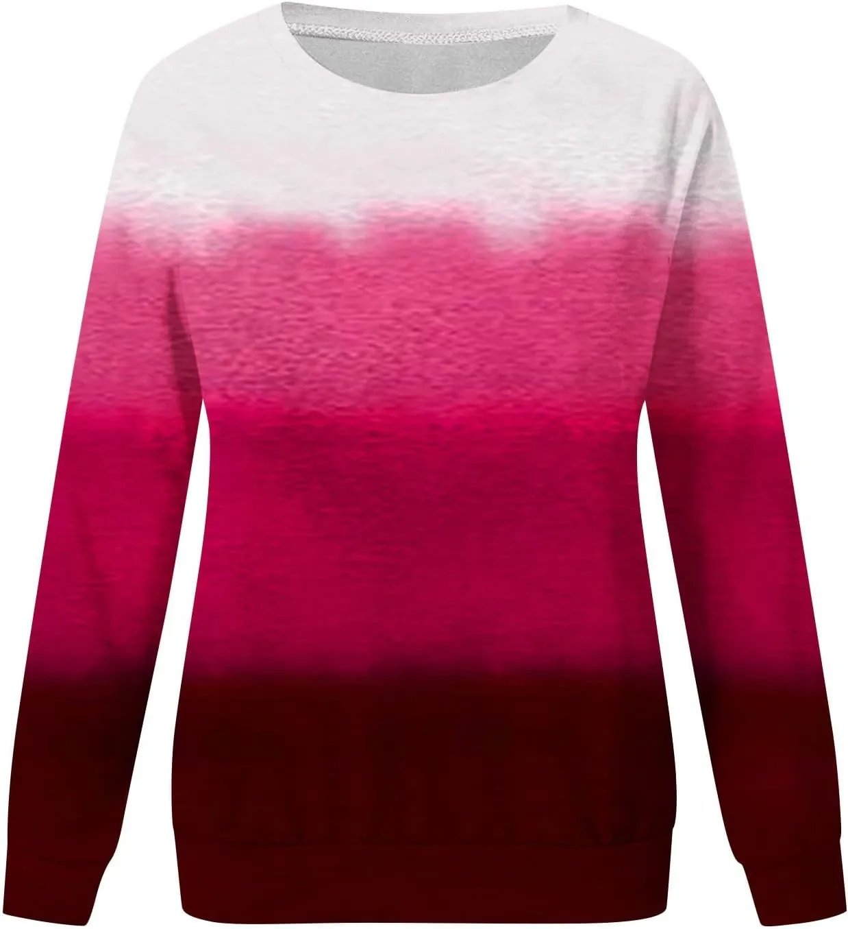 Womens Tie-Dye Y2k Hoodies Crewneck Sweatshirts Oversized Casual Blouse Trendy Long Sleeve Loose Lightweight Shirt